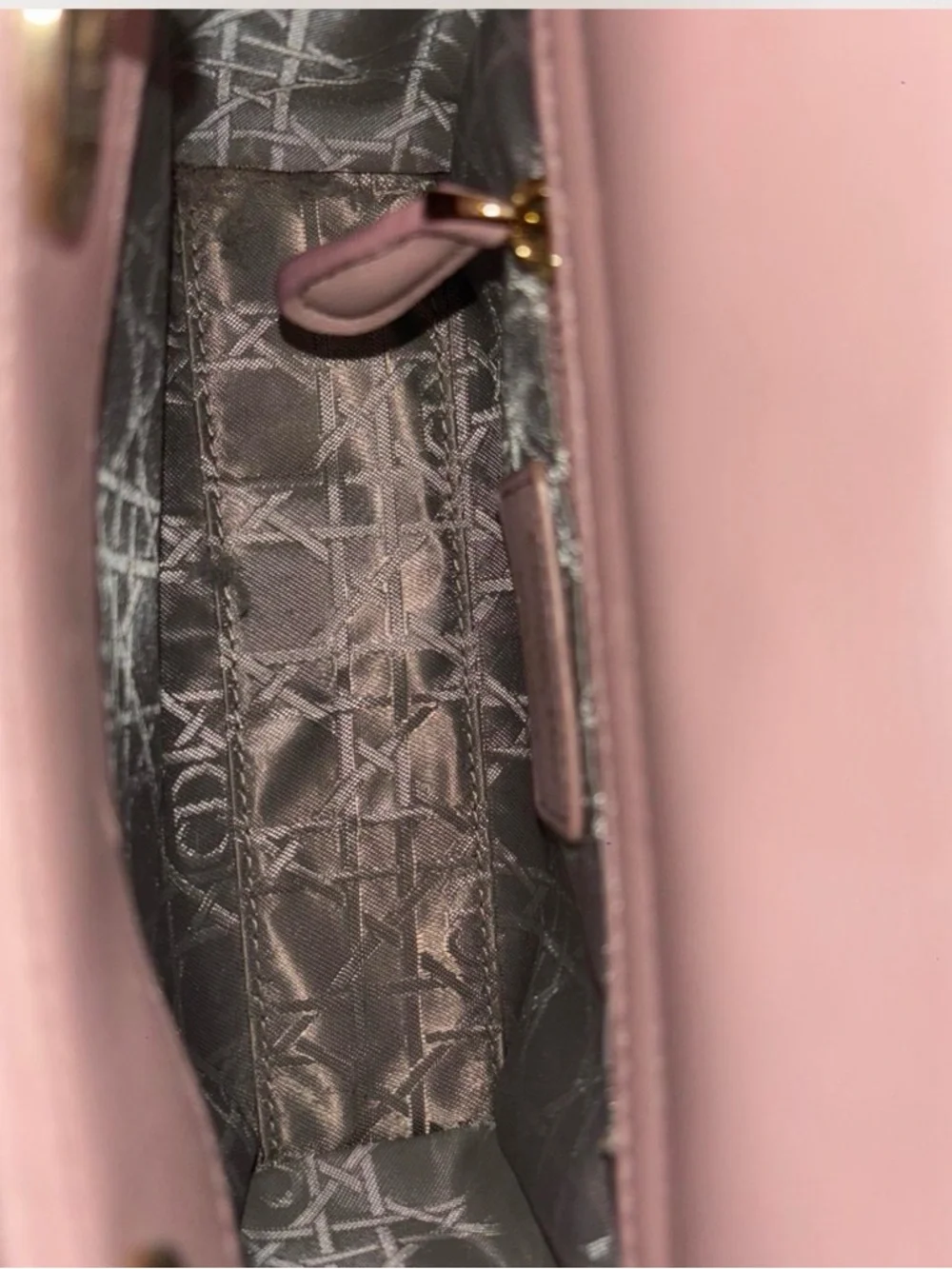 Dior Blush Quilted Leather Mini Bag with Gold Hardware - Picture 6 of 6